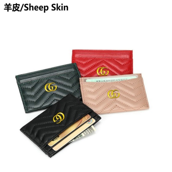 Fashion Leather Card Holder Storage Bank Credit Cash Card ID Card Passport Holders Bag Organizer Case Wallet Pocket Purse